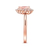 Thumbnail Image 2 of Previously Owned Morganite Engagement Ring 1/4 ct tw Diamonds 14K Rose Gold - Size 4