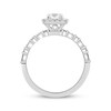 Thumbnail Image 2 of Previously Owned Diamond Engagement Ring 7/8 ct tw Round & Baguette 14K White Gold - Size 4