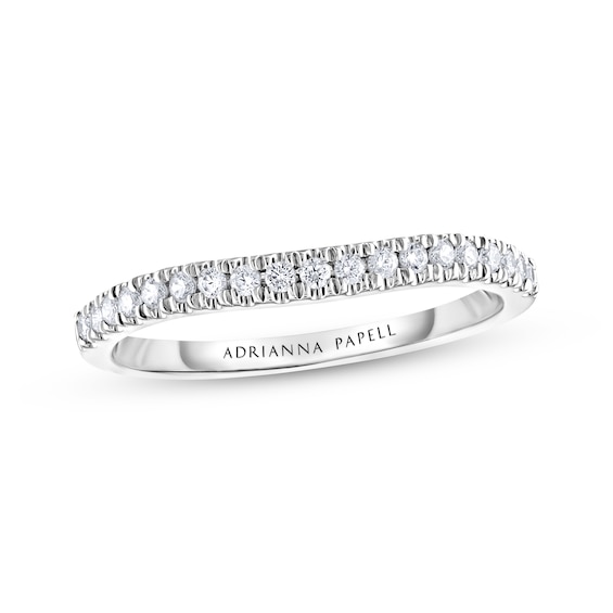 Previously Owned Adrianna Papell Wedding Band 1/5 ct tw 14K White Gold Size 4
