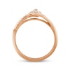 Thumbnail Image 2 of Previously Owned Diamond Ring 1/4 ct tw Marquise/Round 10K Rose Gold - Size 10.5