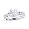 Thumbnail Image 1 of Previously Owned Diamond Engagement Ring 1 ct tw Round-cut 14K White Gold - Size 10.5