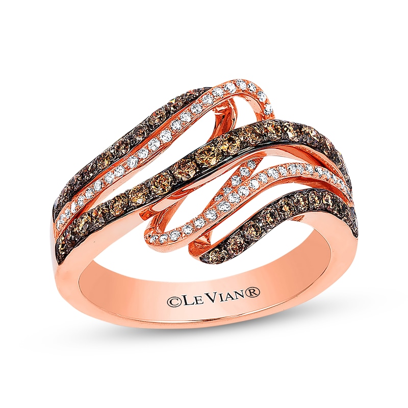 Main Image 1 of Previously Owned Le Vian Chocolate Diamonds 3/4 ct tw Ring 14K Strawberry Gold