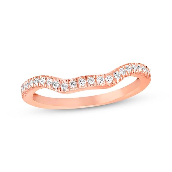 Previously Owned Diamond Wedding Band 1/5 ct tw Round-cut 14K Rose Gold