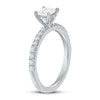 Thumbnail Image 1 of Previously Owned Diamond Engagement Ring 5/8 ct tw Princess/Round-cut 14K White Gold