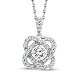 Previously Owned Center of Me Diamond Necklace 1/2 ct tw 10K White Gold 18&quot;