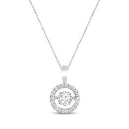 Previously Owned Unstoppable Love Necklace 1/2 ct tw Round-cut Diamond 10K White Gold 19"