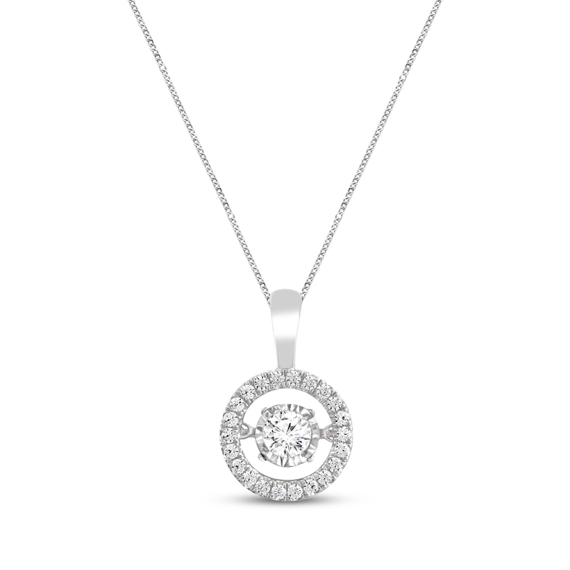 Previously Owned Unstoppable Love Necklace 1/2 ct tw Round-cut Diamond 10K White Gold 19"