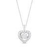 Thumbnail Image 0 of Previously Owned Unstoppable Love Diamond Heart Necklace 1/3 ct tw Round-cut 10K White Gold 19"