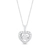 Thumbnail Image 1 of Previously Owned Unstoppable Love Diamond Heart Necklace 1/3 ct tw Round-cut 10K White Gold 19&quot;
