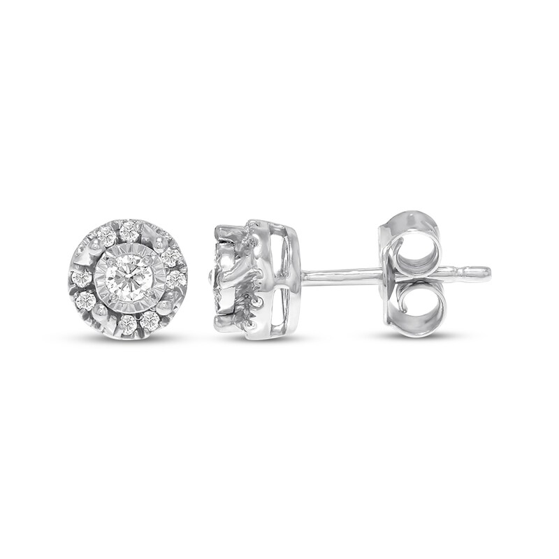 Previously Owned Diamond Earrings 1/4 ct tw Round-cut 10K White Gold