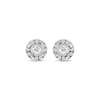 Previously Owned Diamond Earrings 1/4 ct tw Round-cut 10K White Gold