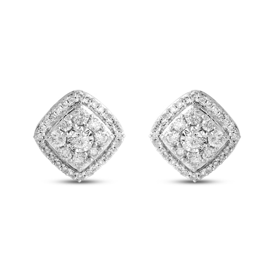 Previously Owned Diamond Stud Earrings 1/2 ct tw 10K White Gold