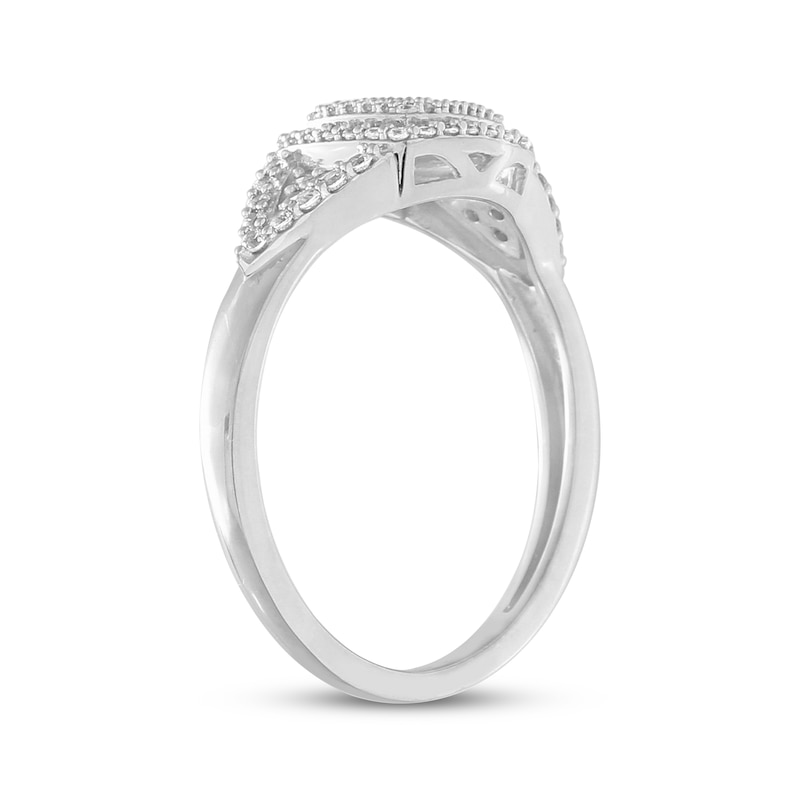 Previously Owned Diamond Fashion Ring 1/3 ct tw Round-cut 10K White Gold