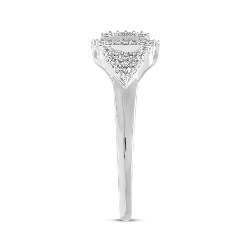 Previously Owned Diamond Fashion Ring 1/3 ct tw Round-cut 10K White Gold