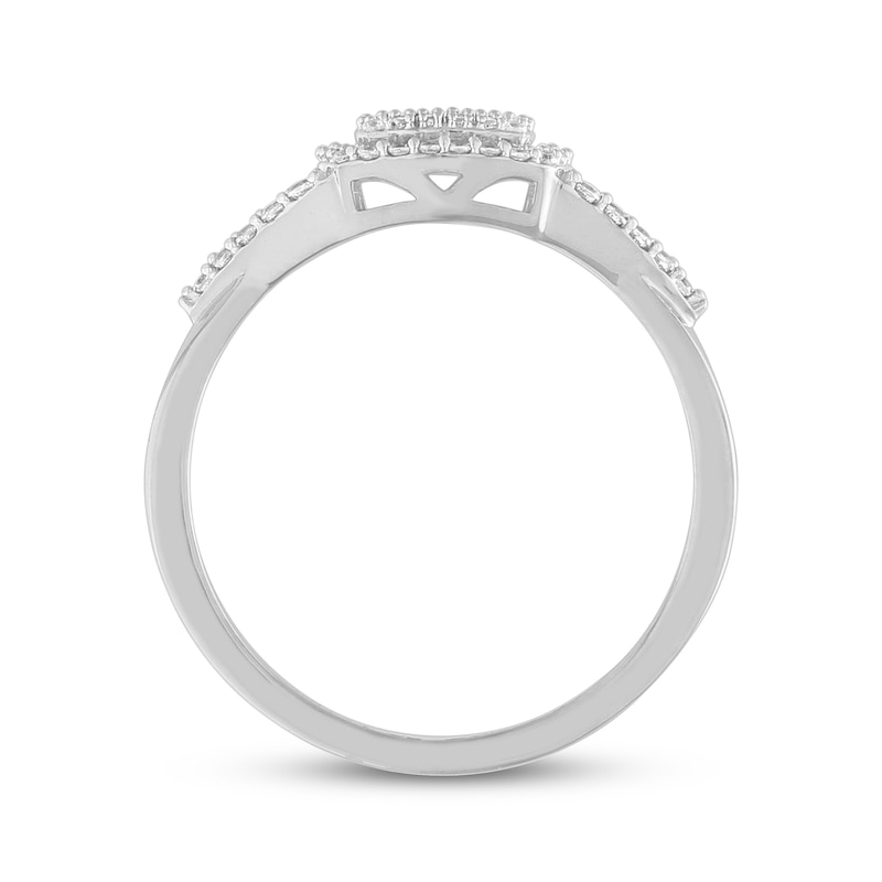 Previously Owned Diamond Fashion Ring 1/3 ct tw Round-cut 10K White Gold