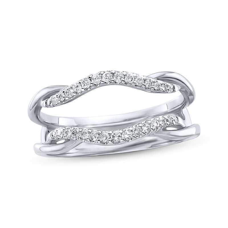 Main Image 1 of Previously Owned Diamond Enhancer Ring 1/5 ct tw Round-cut 14K White Gold