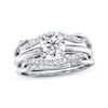 Previously Owned Diamond Enhancer Ring 1/5 ct tw Round-cut 14K White Gold