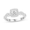 Thumbnail Image 1 of Previously Owned Diamond Engagement Ring 7/8 ct tw Round-cut 14K White Gold