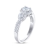 Thumbnail Image 1 of Previously Owned THE LEO Ideal Cut Diamond Three-Stone Engagement Ring 1 ct tw Round-cut 14K White Gold