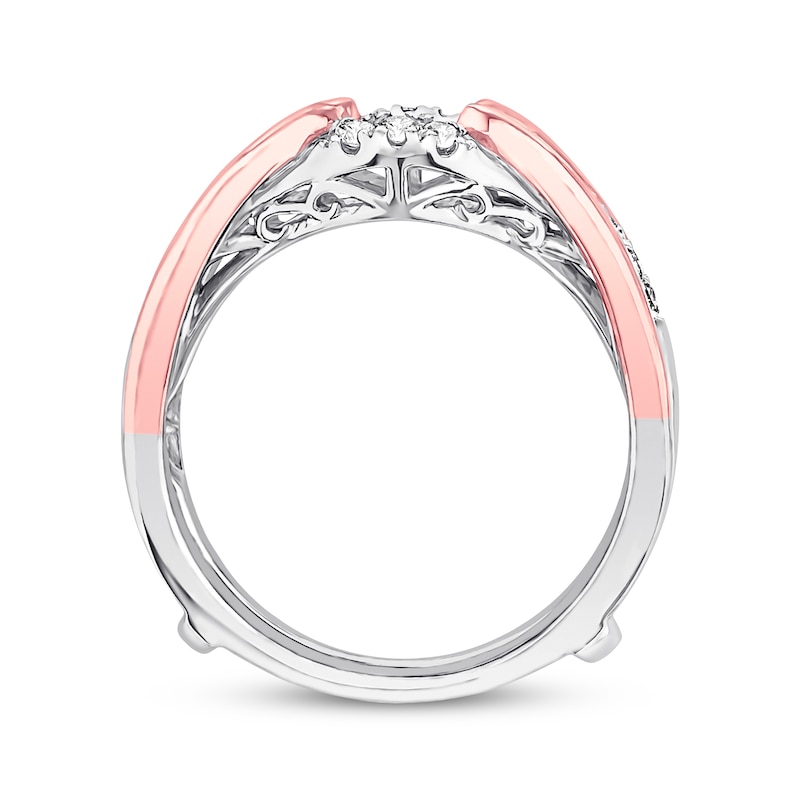 Main Image 4 of Previously Owned Diamond Enhancer Ring 1/3 ct tw Round-cut 14K Two-Tone Gold