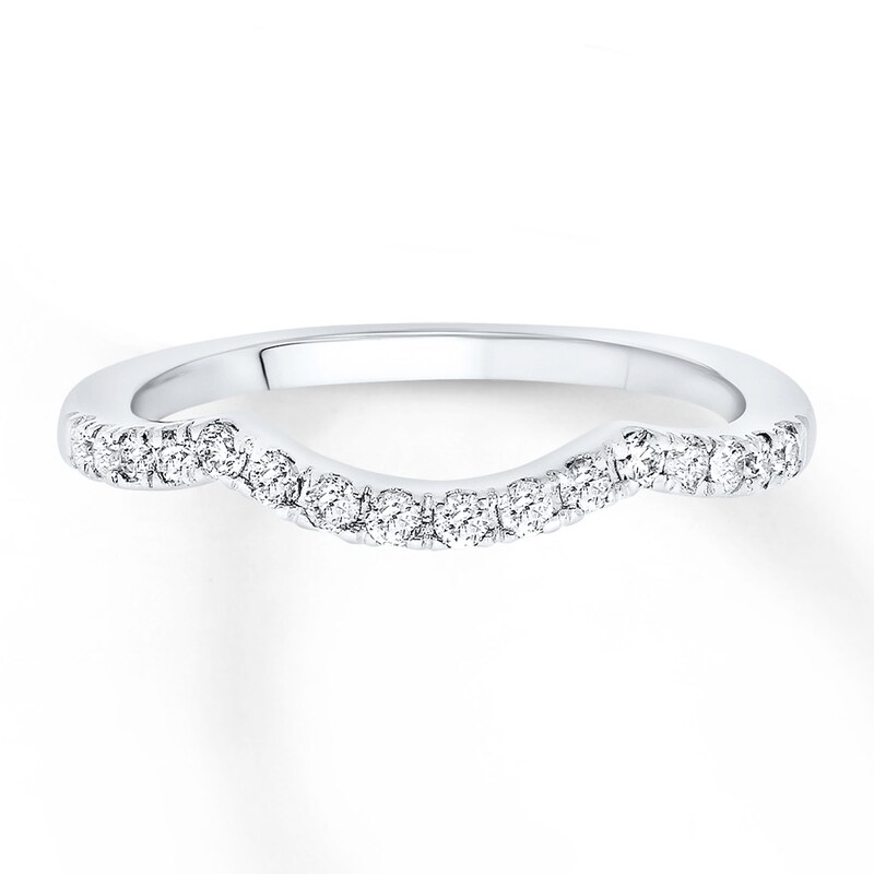 Main Image 1 of Previously Owned Diamond Wedding Ring 1/4 ct tw Round-cut 14K White Gold
