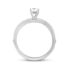 Thumbnail Image 3 of Previously Owned Diamond Engagement Ring 1/2 ct tw Princess/Round 14K White Gold