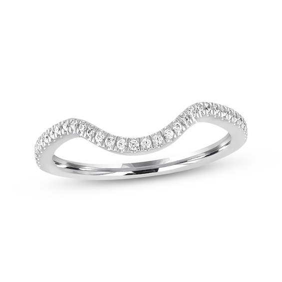 Previously Owned Diamond Wedding Band 1/6 ct tw Round-cut 14K White Gold