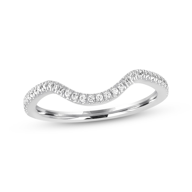 Previously Owned Diamond Wedding Band 1/6 ct tw Round-cut 14K White Gold