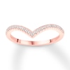 Thumbnail Image 0 of Previously Owned Diamond Wedding Band 1/8 ct tw Round-cut 14K Rose Gold