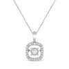Thumbnail Image 1 of Previously Owned Unstoppable Love Necklace 1/10 ct tw Sterling Silver 19&quot;