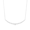 Thumbnail Image 1 of Previously Owned Diamond Fashion Necklace 1/4 ct tw Round-cut 10K White Gold 18&quot;