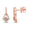 Thumbnail Image 2 of Previously Owned Le Vian Chocolate & Nude Earrings 5/8 ct tw Diamonds 14K Strawberry Gold