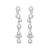 Previously Owned Diamond Earrings 1/3 ct tw Round-cut & Bezel-set 10K White Gold