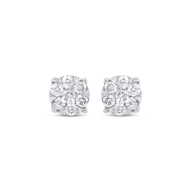 Previously Owned Diamond Earrings 1/4 ct tw Round-cut 10K White Gold