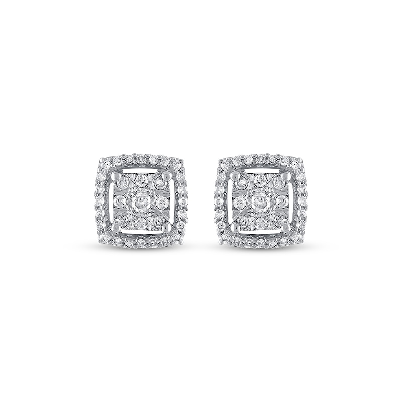 Main Image 2 of Previously Owned Diamond Stud Earrings 1/4 ct tw 10K White Gold