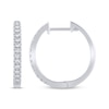 Thumbnail Image 1 of Previously Owned Diamond Hoop Earrings 1/4 ct tw 10K White Gold