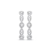 Previously Owned Diamond Twist Hoop Earrings 1/10 ct tw 10K White Gold