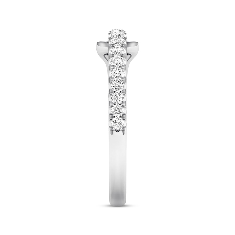Main Image 2 of Previously Owned Love + Be Loved Diamond Ring 1/4 ct tw Round Sterling Silver - Size 7