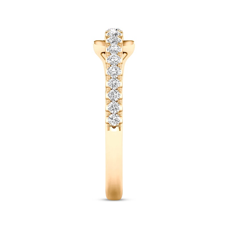 Main Image 2 of Previously Owned Love + Be Loved Diamond Ring 1/4 ct tw Round 10K Yellow Gold Size 7