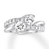 Thumbnail Image 1 of Previously Owned Ever Us Two-Stone Diamond Ring 2 ct tw Round-cut 14K White Gold