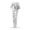 Thumbnail Image 3 of Previously Owned Ever Us Two-Stone Diamond Ring 2 ct tw Round-cut 14K White Gold