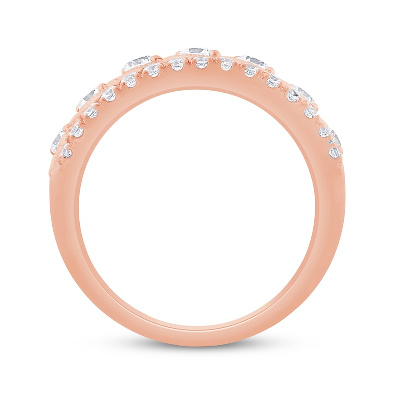 Main Image 3 of Previously Owned Diamond Anniversary Band 1 ct tw Round-Cut 10K Rose Gold