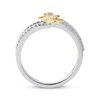 Thumbnail Image 2 of Previously Owned Diamond Star Ring 1/3 ct tw Round-cut Sterling Silver & 10K Yellow Gold
