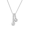 Thumbnail Image 1 of Previously Owned Ever Us Diamond Necklace 1/4 ct tw Round-cut 14K White Gold 19"