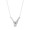 Thumbnail Image 2 of Previously Owned Love + Be Loved Diamond Necklace 1/2 ct tw 10K White Gold 18"