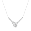 Thumbnail Image 1 of Previously Owned Love + Be Loved Diamond Necklace 1 ct tw 14K White Gold 18&quot;