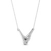 Thumbnail Image 2 of Previously Owned Love + Be Loved Diamond Necklace 1 ct tw 14K White Gold 18&quot;