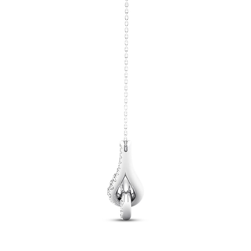 Main Image 3 of Previously Owned Love + Be Loved Diamond Necklace 1 ct tw 14K White Gold 18&quot;
