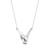 Thumbnail Image 4 of Previously Owned Love + Be Loved Diamond Necklace 1 ct tw 14K White Gold 18&quot;