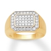 Thumbnail Image 0 of Previously Owned Men's Diamond Ring 1 ct tw Round-cut 10K Yellow Gold